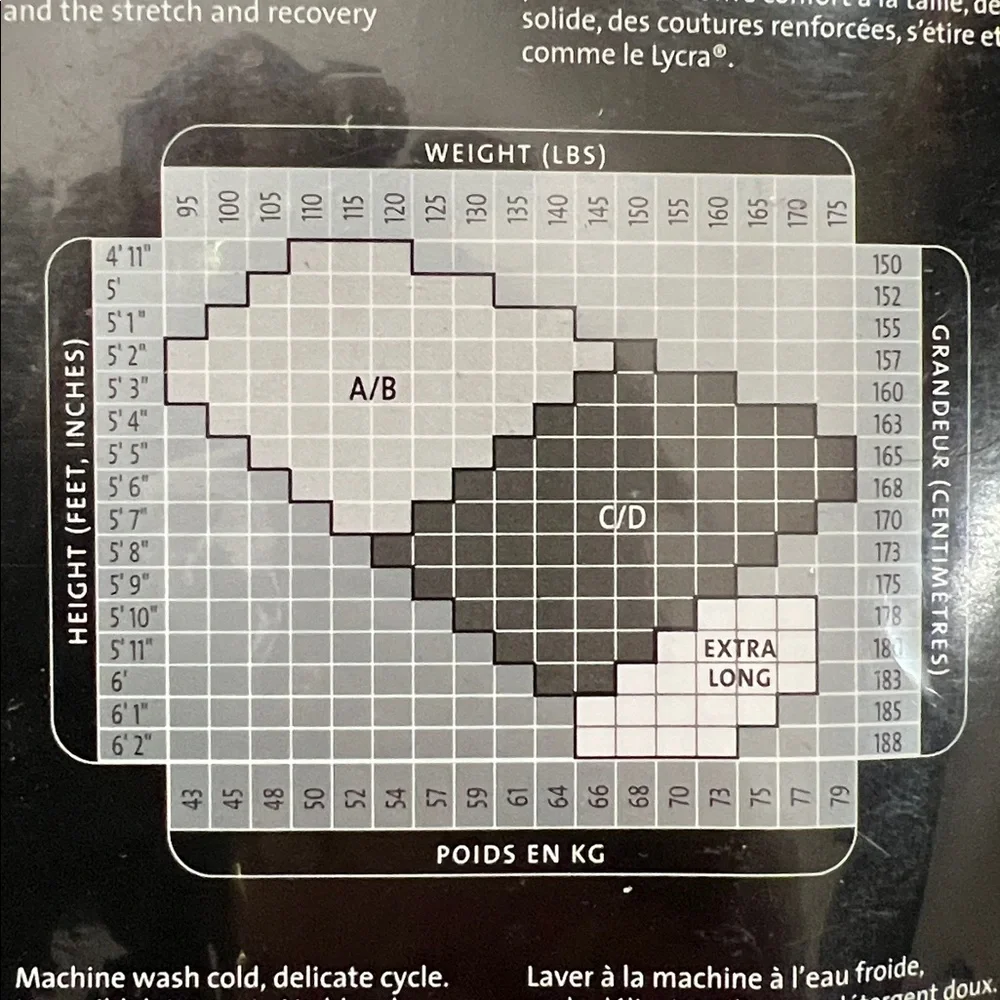 Danskin Platinum Black Footed Fishnets C/D Style 203 - Picture 3 of 7